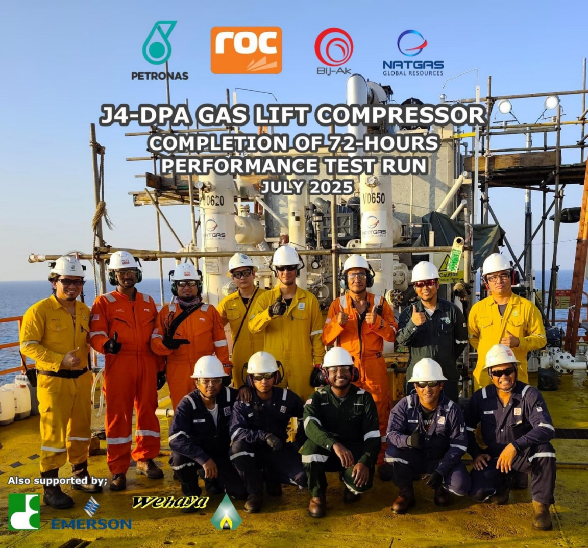 洛克石油馬來西亞項(xiàng)目實(shí)現(xiàn)首次注氣氣舉采油里程碑